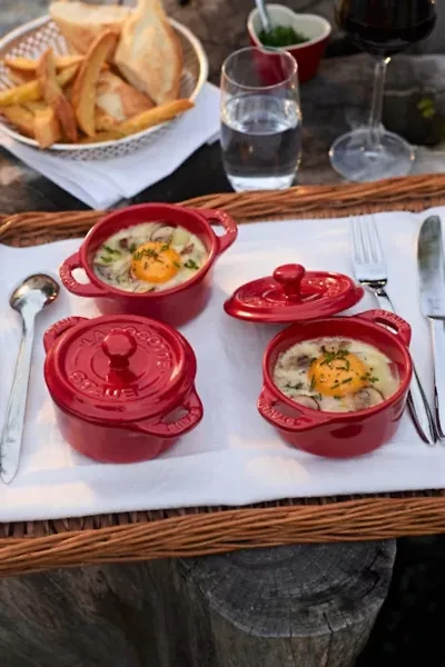 Staub Ceramic 3-pc Mini Round Cocotte Set