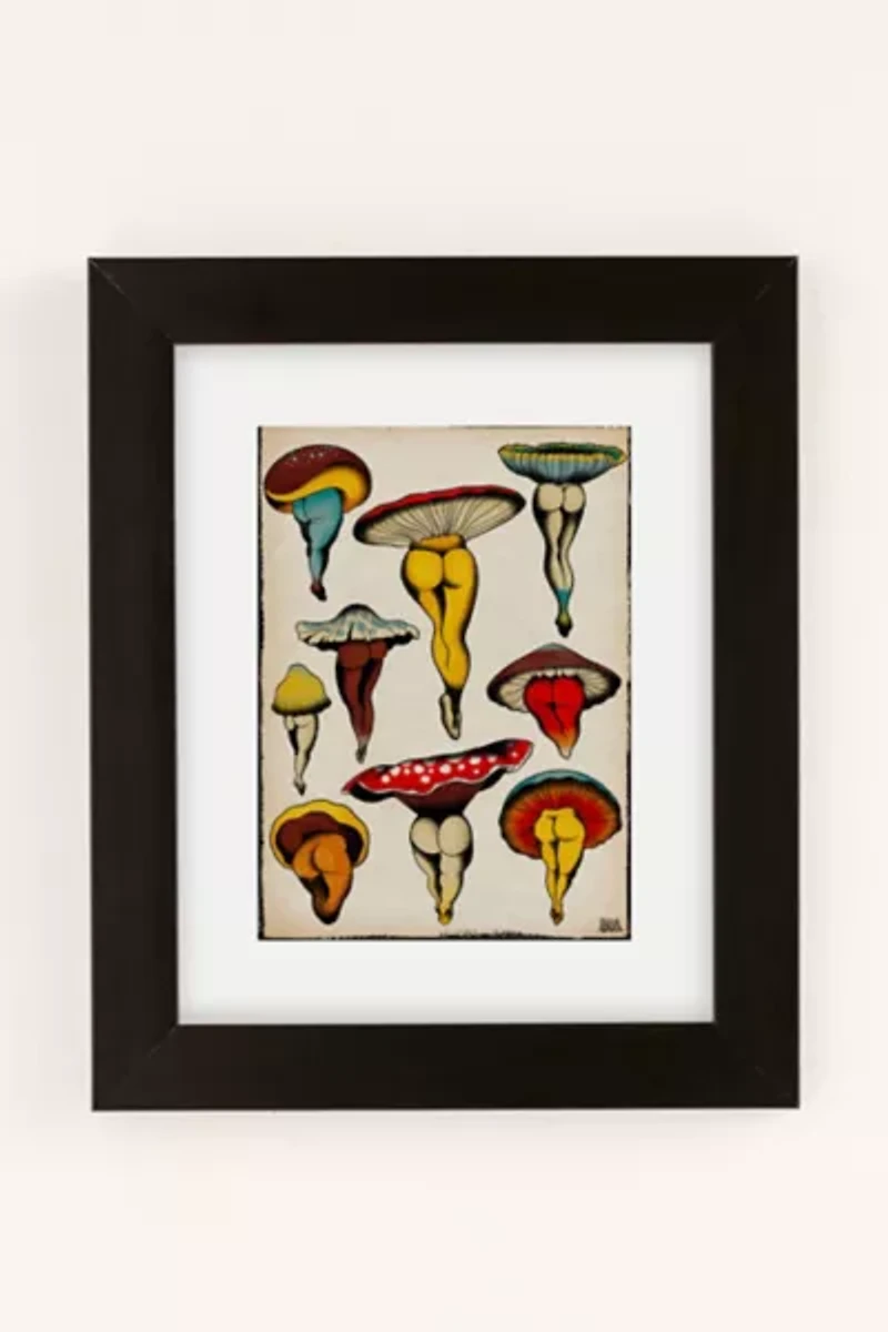 CeciTattoos Sexy Mushrooms Art Print
