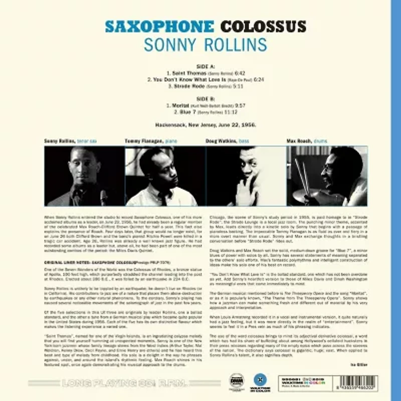 Sonny Rollins - Saxophone Colossus LP