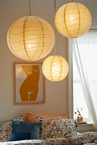 Rice Paper Orb Pendant Light