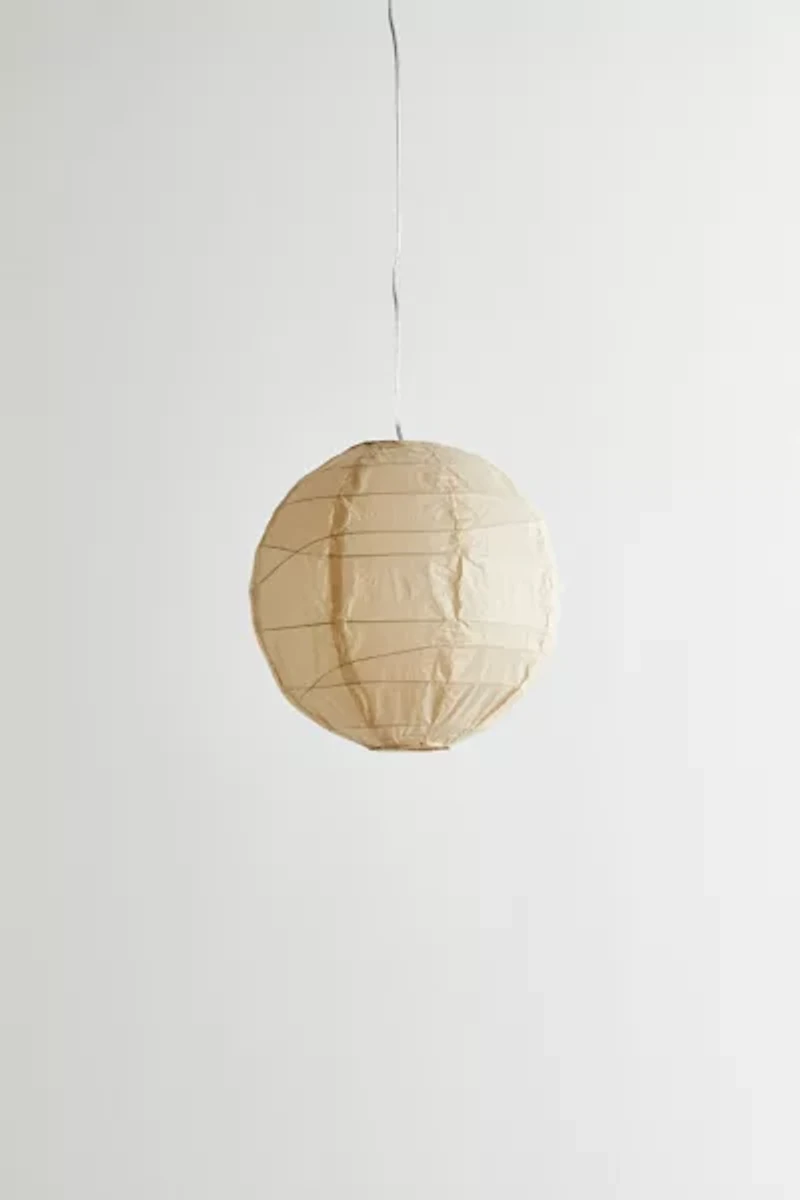 Rice Paper Orb Pendant Light
