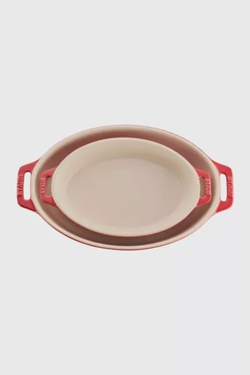 Staub Ceramic 2-pc Oval Baking Dish Set