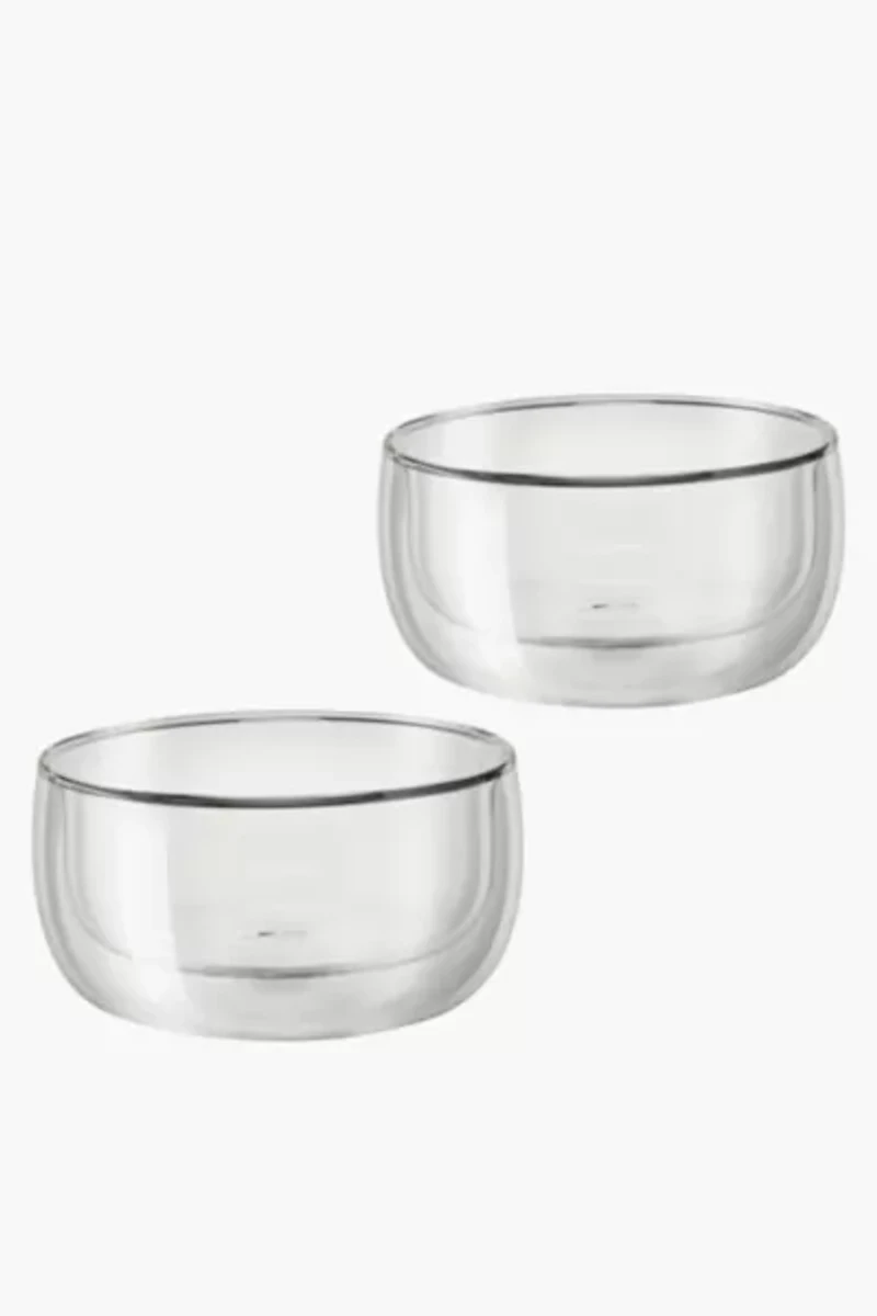 ZWILLING Sorrento 2-pc Double-Wall Glass Bowl Set