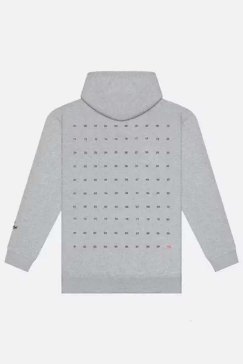 100 Thieves Numbers Hoodie - Grey