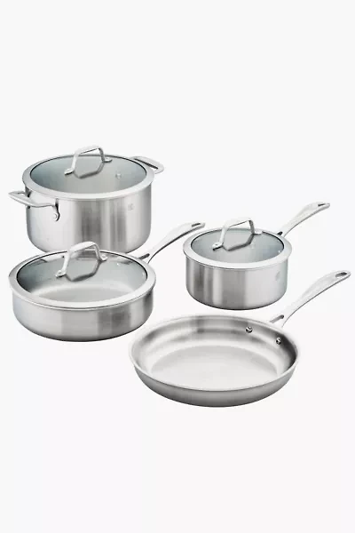 ZWILLING Spirit 3-ply 7-pc Stainless Steel Cookware Set