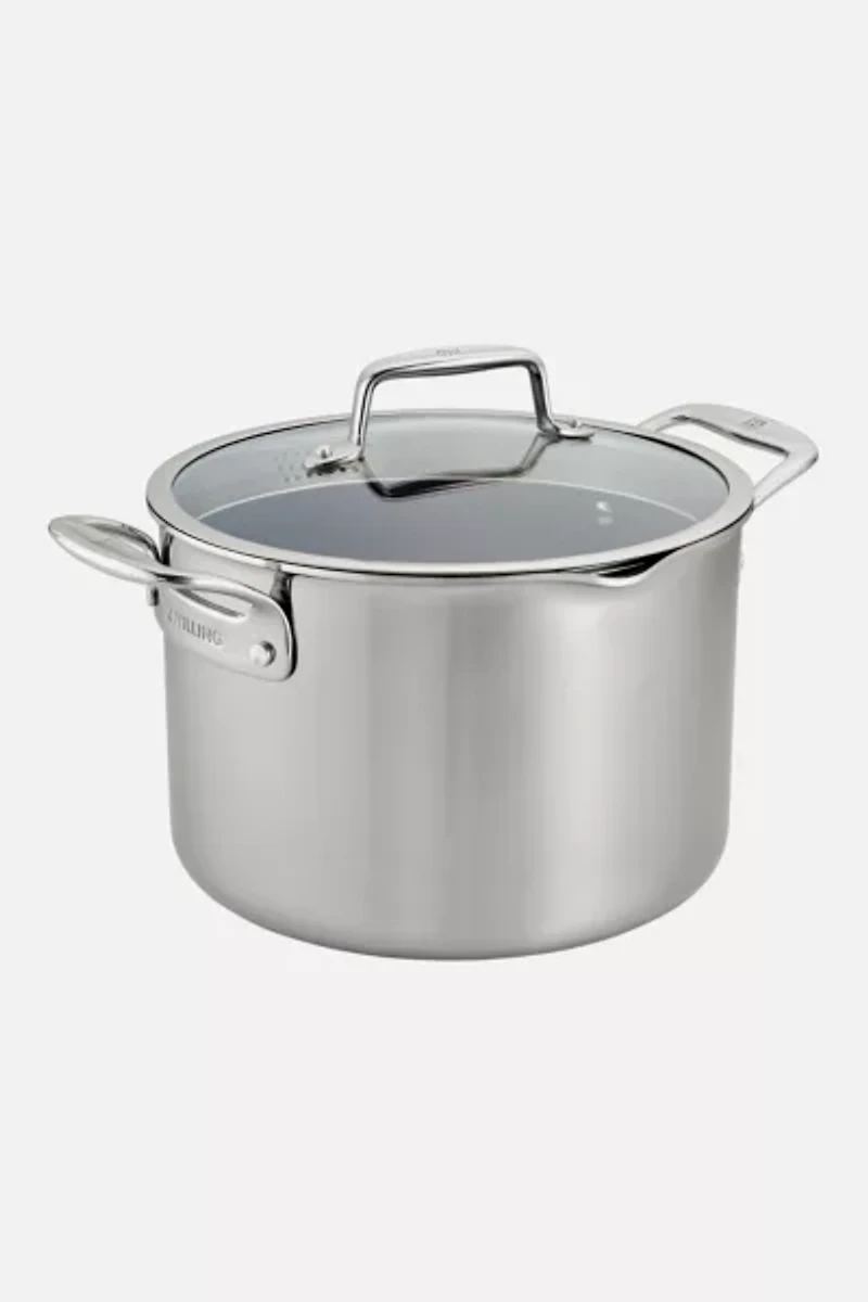 ZWILLING Clad CFX 8-qt Stainless Steel Ceramic Nonstick Stock Pot
