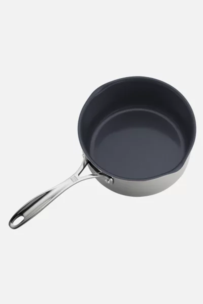 ZWILLING Clad CFX Stainless Steel 3-qt Ceramic Nonstick Saucepan