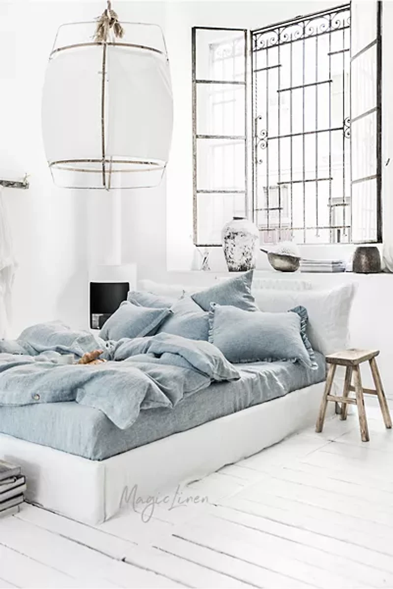 MagicLinen 3-Piece Linen Duvet Cover Set