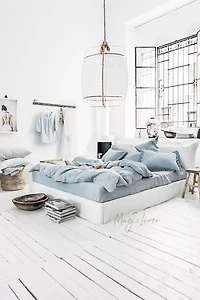 MagicLinen 3-Piece Linen Duvet Cover Set
