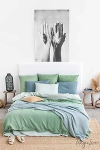 MagicLinen Waffle Throw