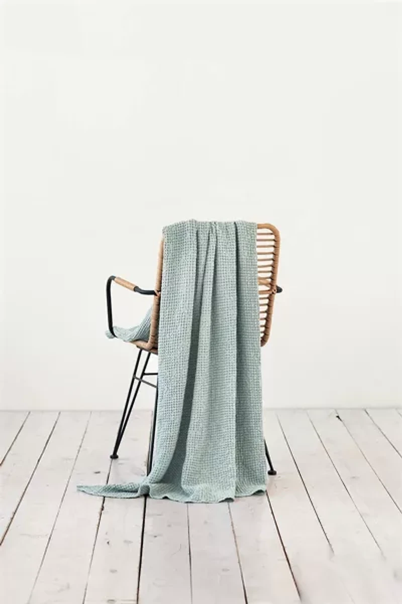 MagicLinen Waffle Throw