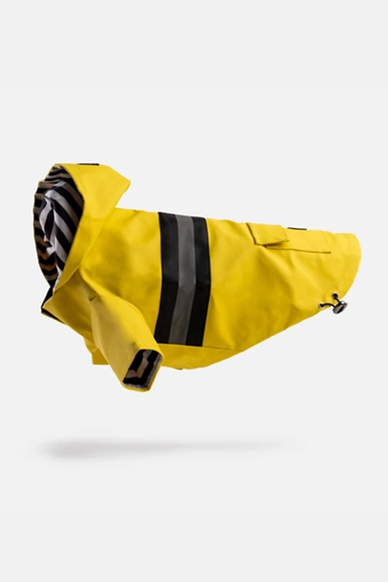 Silver Paw Dog Reflective Raincoat