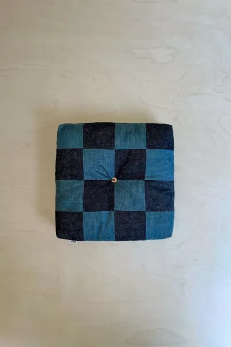 Peace Cabin Froebel Checkerboard Portable Cushion
