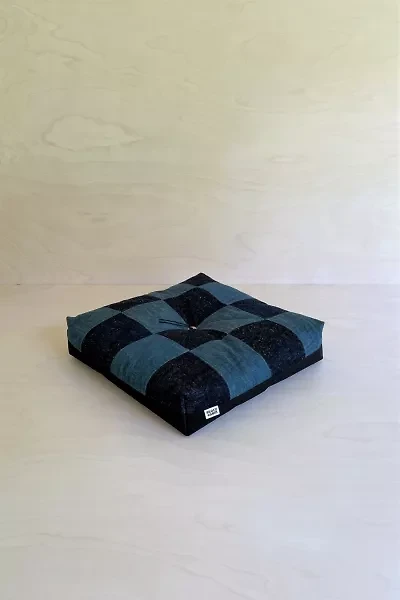 Peace Cabin Froebel Checkerboard Portable Cushion