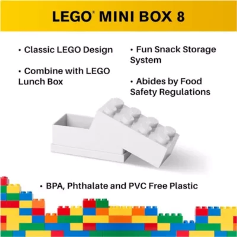 LEGO White Mini Storage Box 8