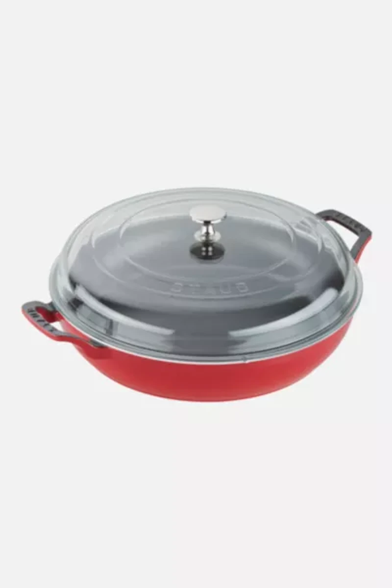 Staub Cast Iron 12-inch Braiser with Glass Lid