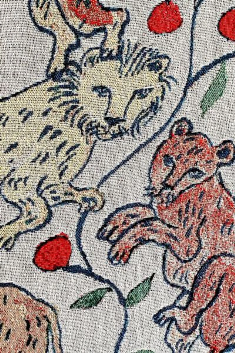 Olivia Wendel Pomegranate Lions Blanket
