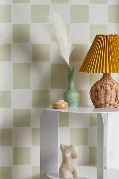 Alina Buffiere Playful Check Removable Wallpaper