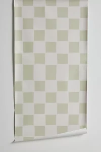 Alina Buffiere Playful Check Removable Wallpaper