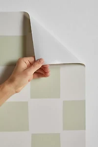 Alina Buffiere Playful Check Removable Wallpaper