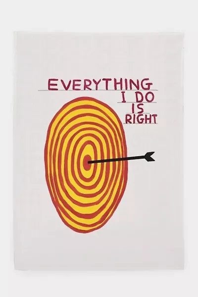 Third Drawer Down Everything I Do Is Right Tea Towel x David Shrigley