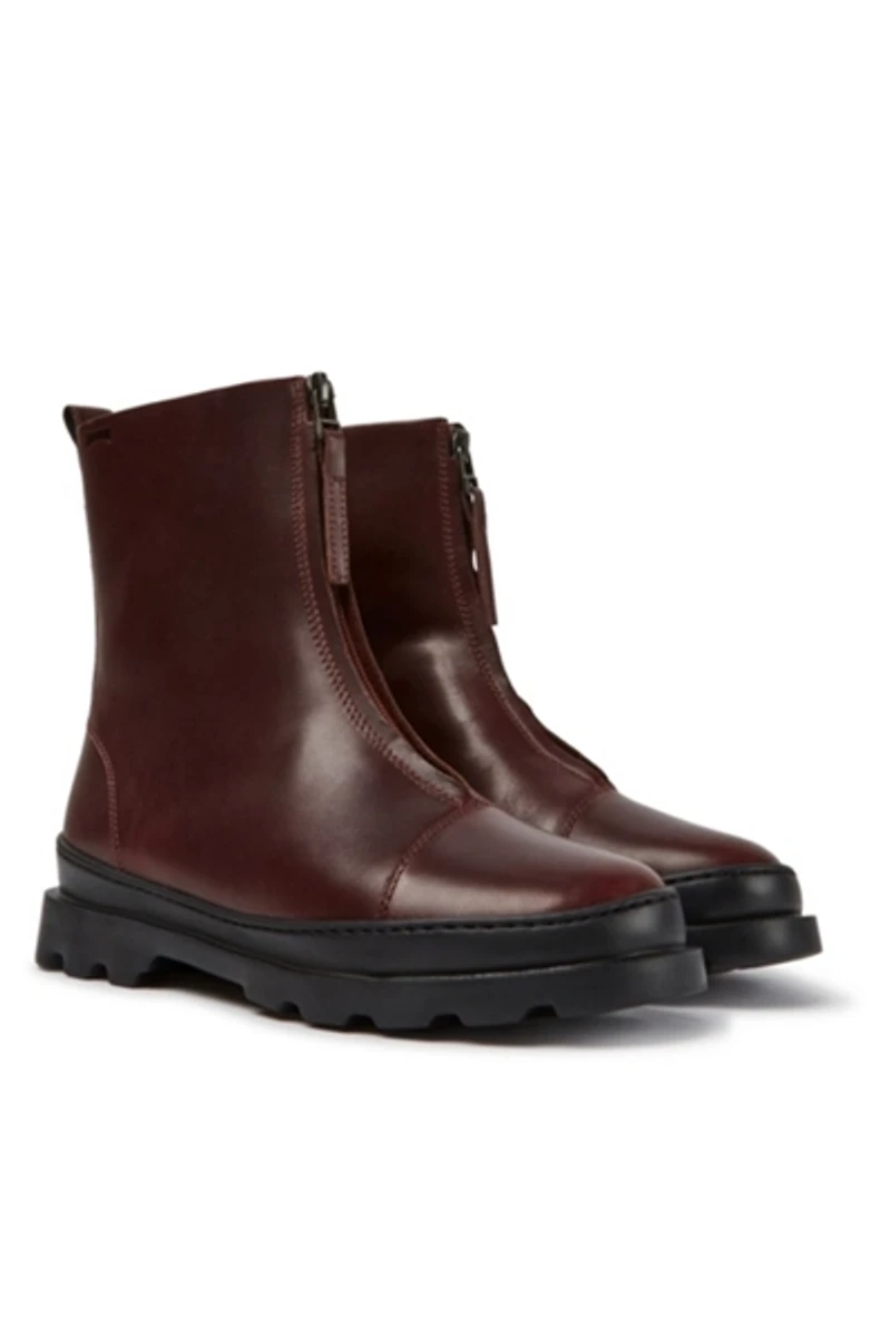 Camper Brutus Leather Zip Up Boot