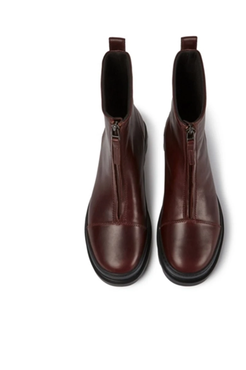 Camper Brutus Leather Zip Up Boot