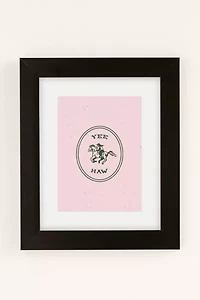 Emma Boys Yee Haw Pink Art Print