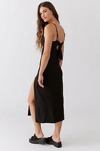UO Arna Midi Slip Scoop Neck Dress