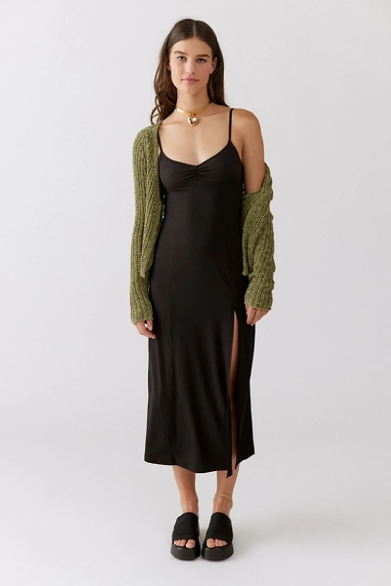 UO Arna Midi Slip Scoop Neck Dress