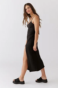 UO Arna Midi Slip Scoop Neck Dress