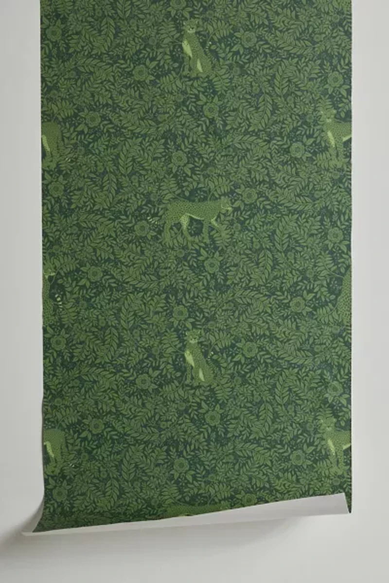 Avenie Cheetah Spring Collection Removable Wallpaper