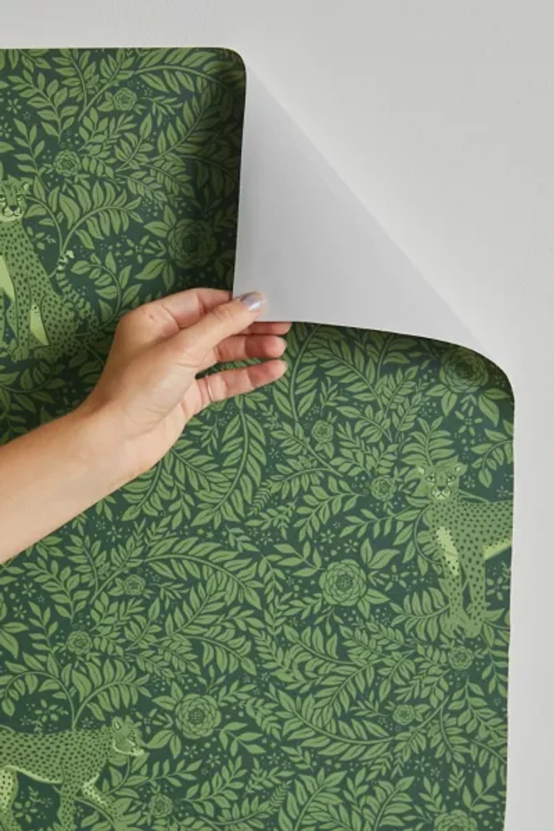 Avenie Cheetah Spring Collection Removable Wallpaper