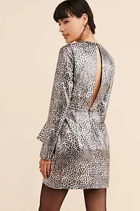 Ronny Kobo Metallic Leopard Sequin Mini Dress