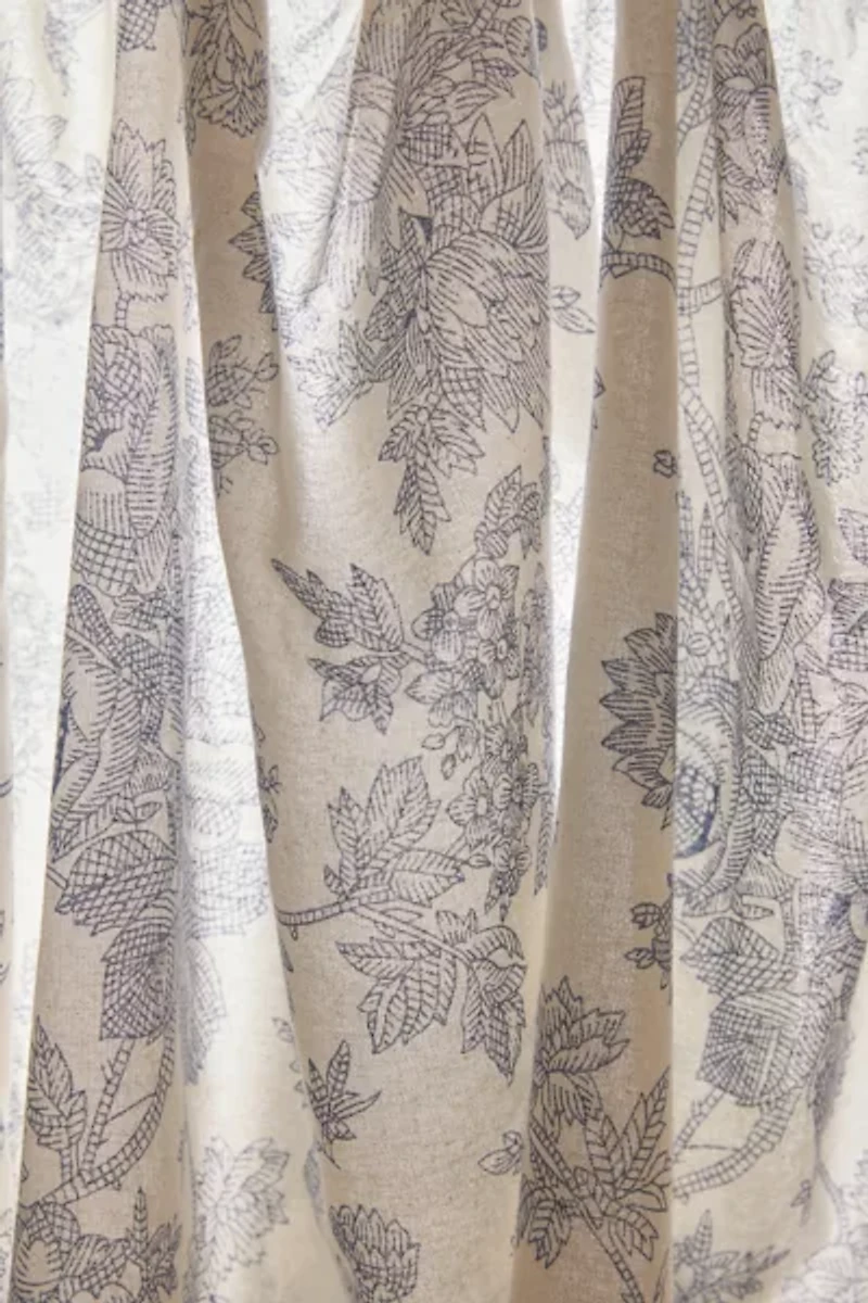 Printed Café Curtain - Set Of 2