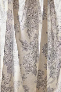 Printed Café Curtain - Set Of 2