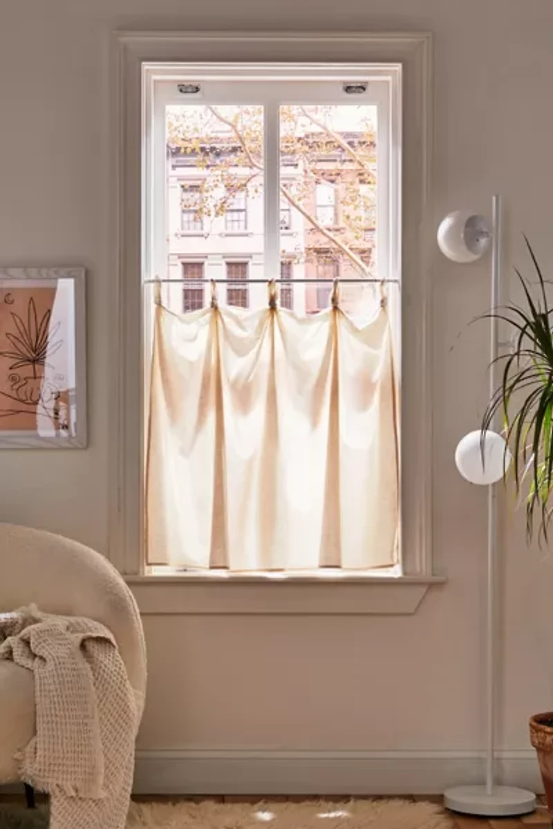 Solid Café Curtain Set