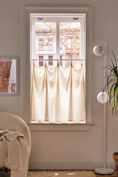 Solid Café Curtain Set