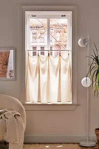 Solid Café Curtain Set