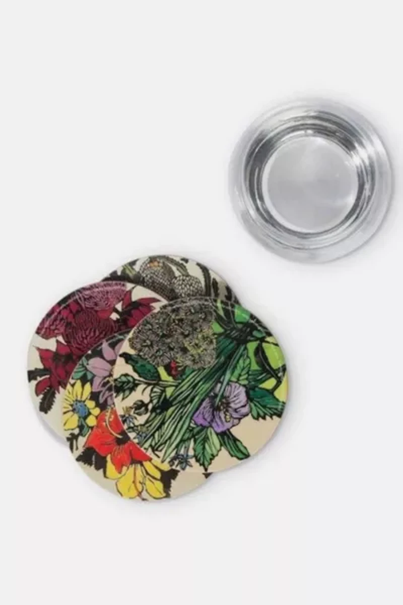 Third Drawer Down Flora Coaster Set x Margaret Preston