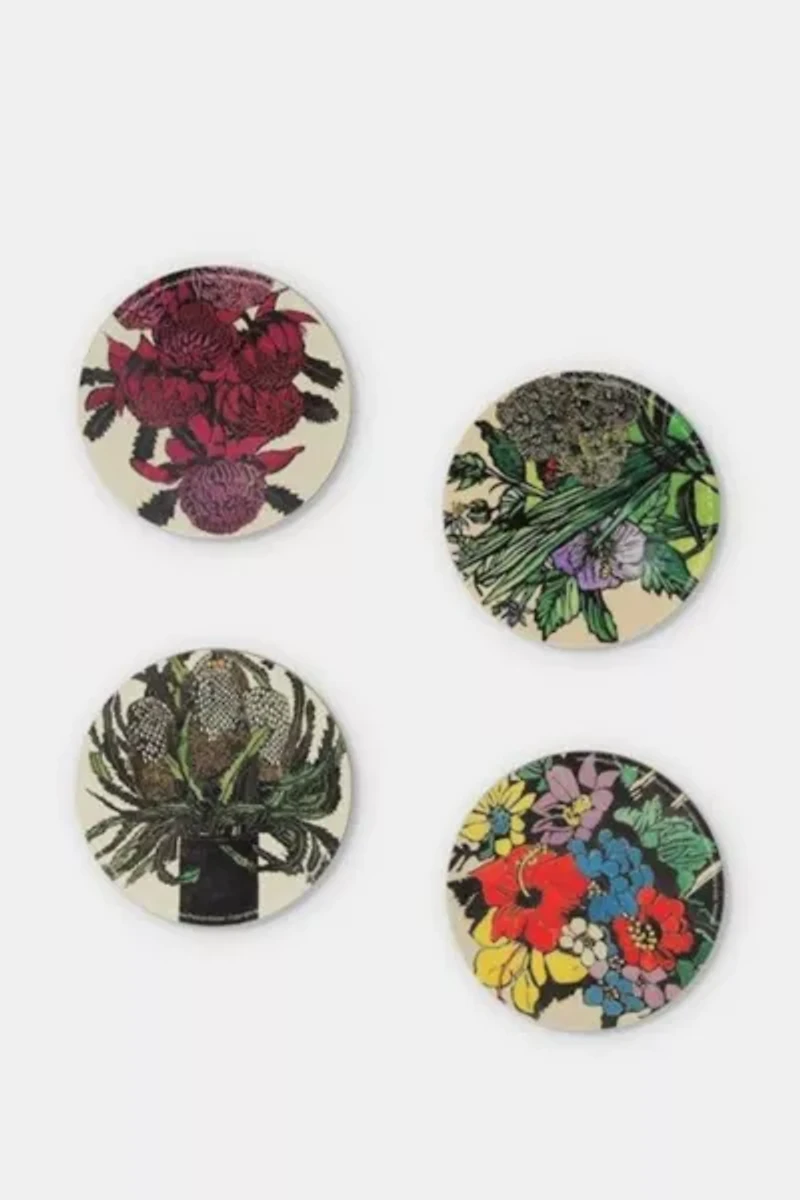 Third Drawer Down Flora Coaster Set x Margaret Preston