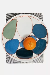 Third Drawer Down Blue Circles Bone China Plates x Louise Bourgeois