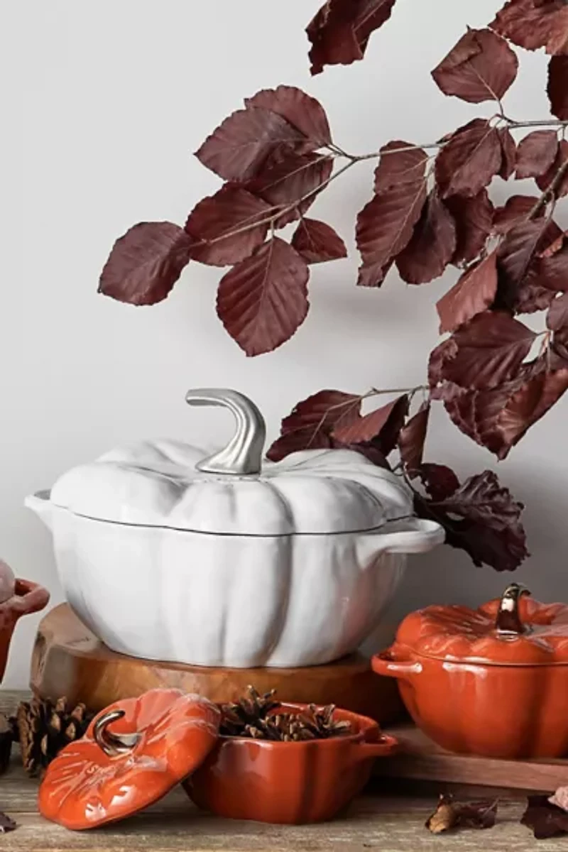 Staub Ceramic 16-oz Petite Pumpkin Cocotte