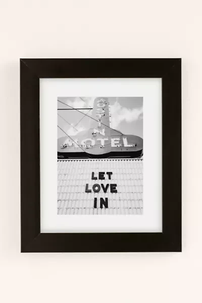 Bethany Young Photography Let Love Monochrome Art Print