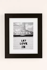 Bethany Young Photography Let Love Monochrome Art Print