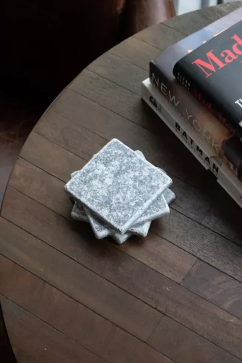 The Parmatile Shop Marble Coaster Set