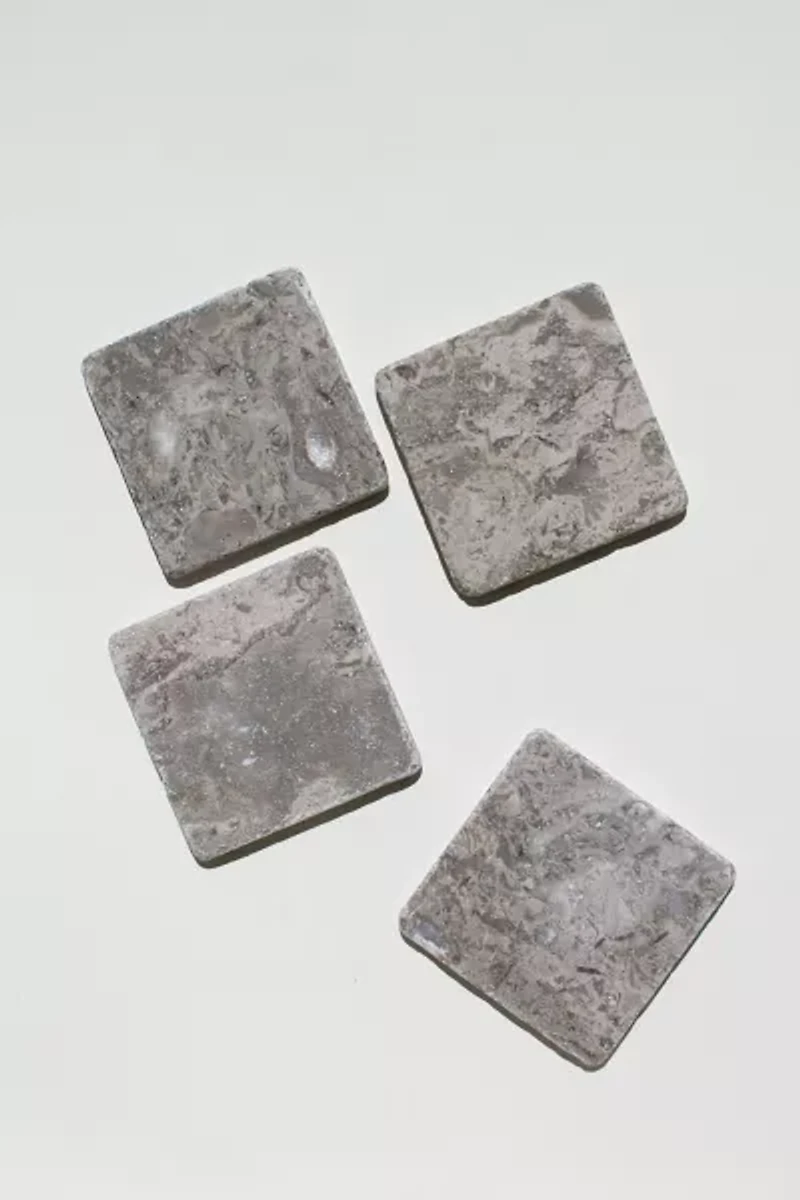 The Parmatile Shop Marble Coaster Set