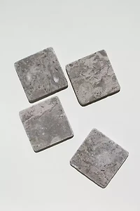 The Parmatile Shop Marble Coaster Set