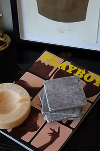 The Parmatile Shop Marble Coaster Set