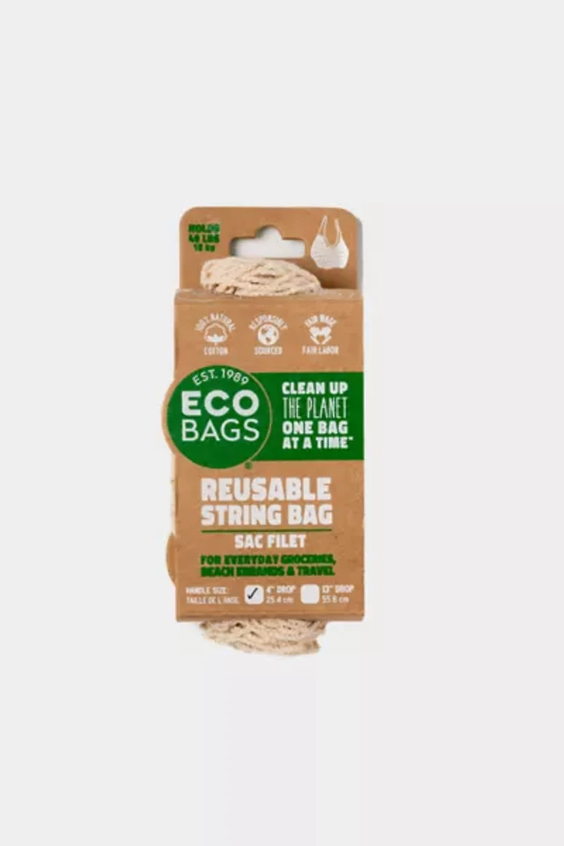 ECOBAGS Original Long Handle Mesh String Tote Bag